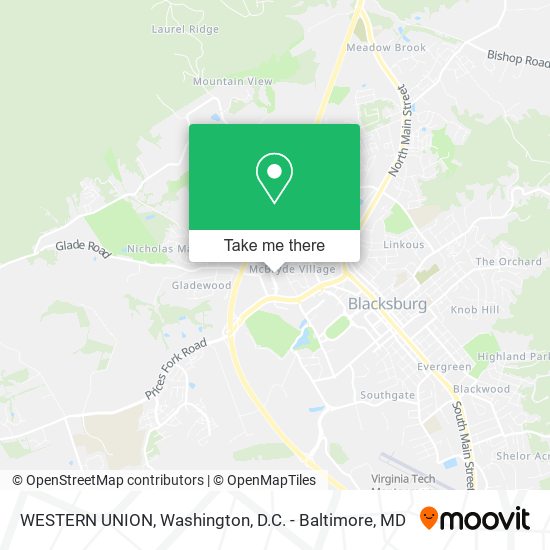 Mapa de WESTERN UNION