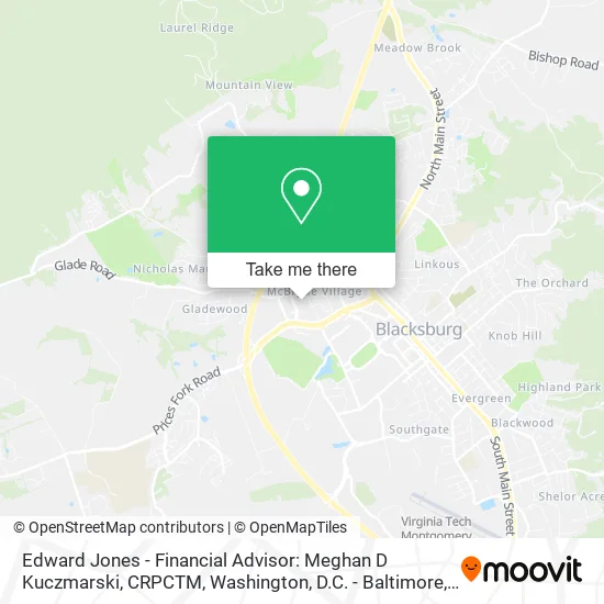 Mapa de Edward Jones - Financial Advisor: Meghan D Kuczmarski, CRPCTM