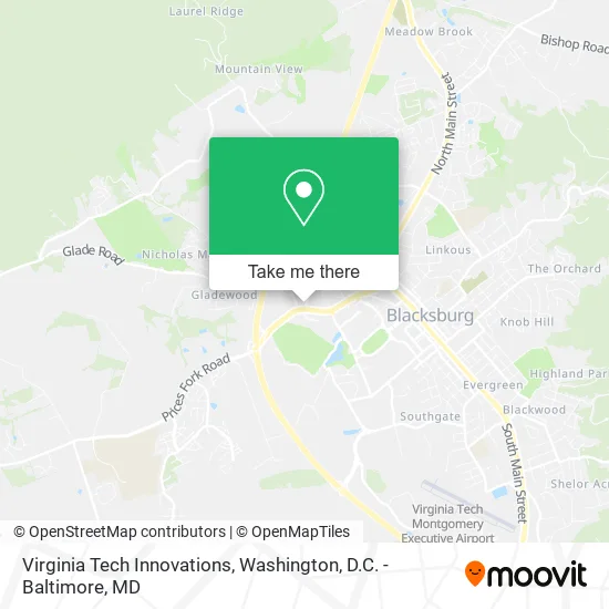 Virginia Tech Innovations map