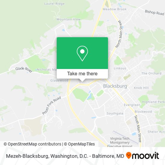 Mezeh-Blacksburg map