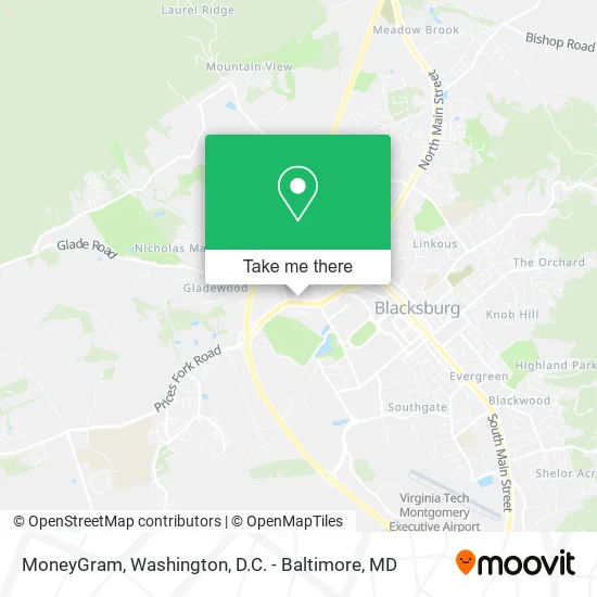 MoneyGram map
