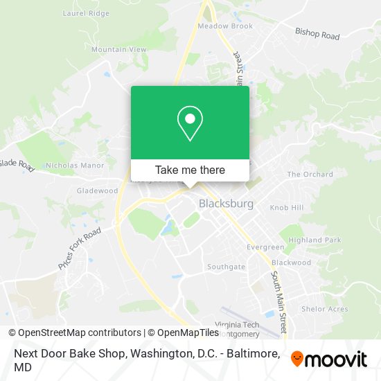Mapa de Next Door Bake Shop