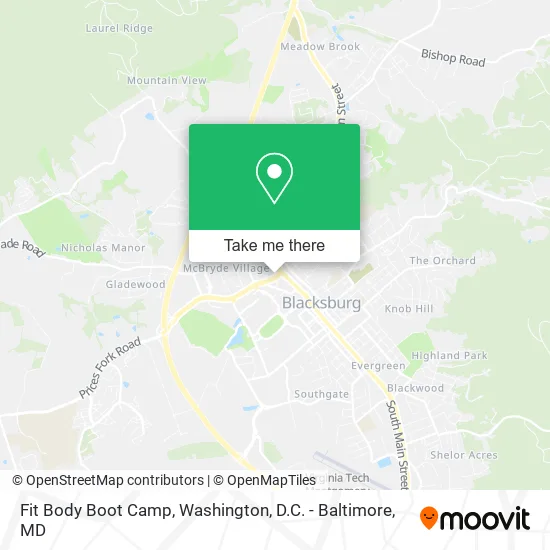 Fit Body Boot Camp map
