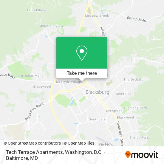 Tech Terrace Apartments map