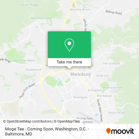 Mapa de Moge Tee - Coming Soon