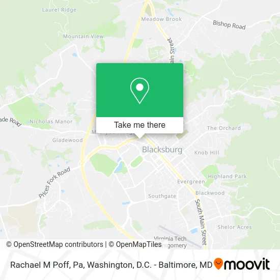 Rachael M Poff, Pa map