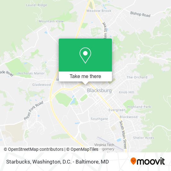 Starbucks map