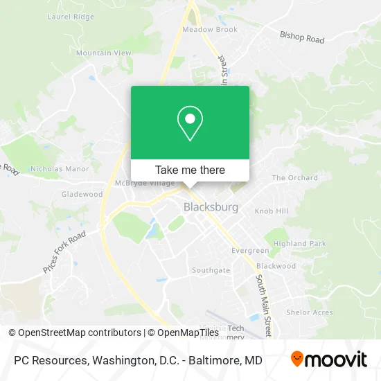 PC Resources map