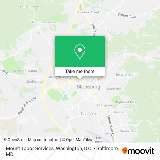 Mapa de Mount Tabor Services