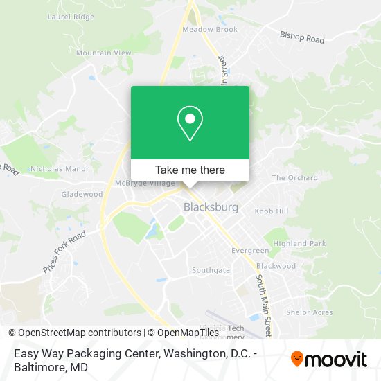 Mapa de Easy Way Packaging Center