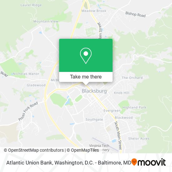 Atlantic Union Bank map