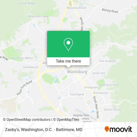 Zaxby's map