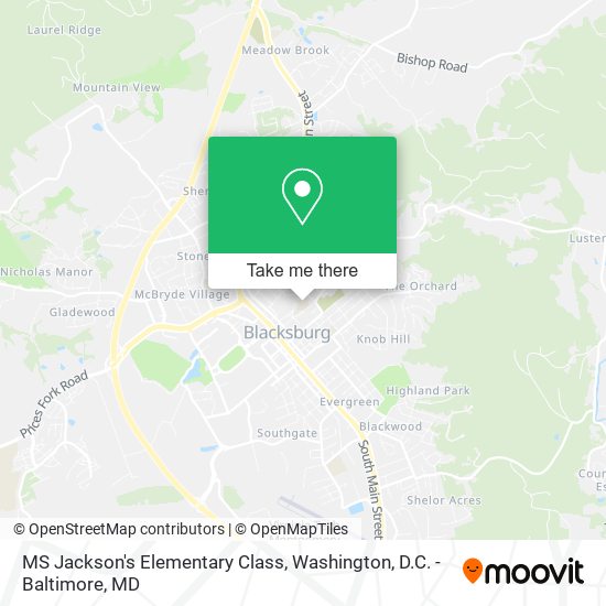 MS Jackson's Elementary Class map