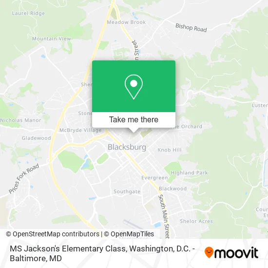 MS Jackson's Elementary Class map