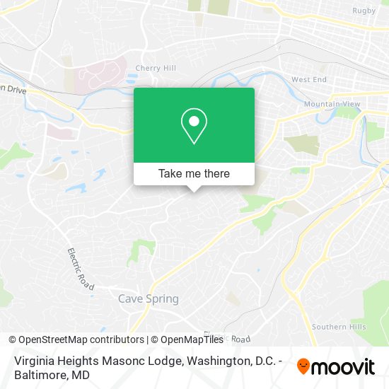 Virginia Heights Masonc Lodge map
