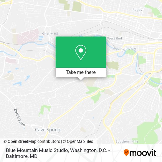 Blue Mountain Music Studio map
