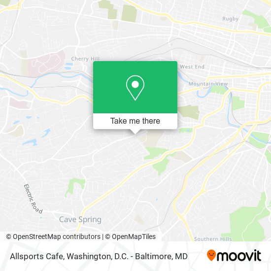 Allsports Cafe map