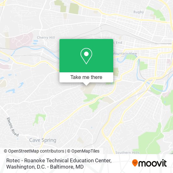 Mapa de Rotec - Roanoke Technical Education Center