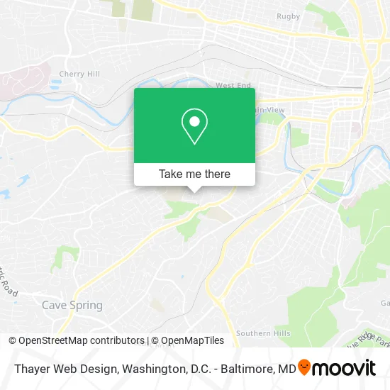 Thayer Web Design map