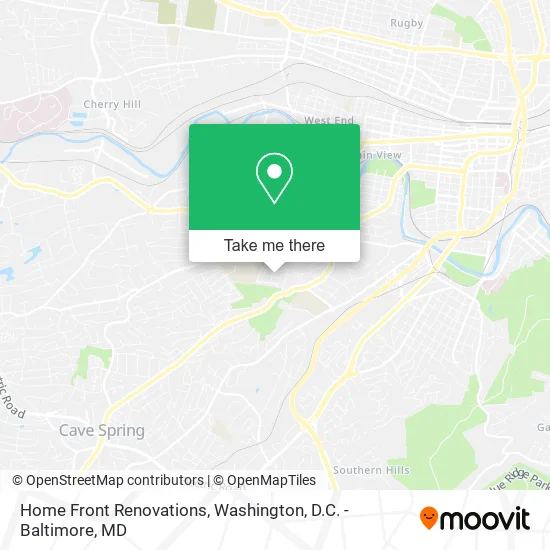 Home Front Renovations map