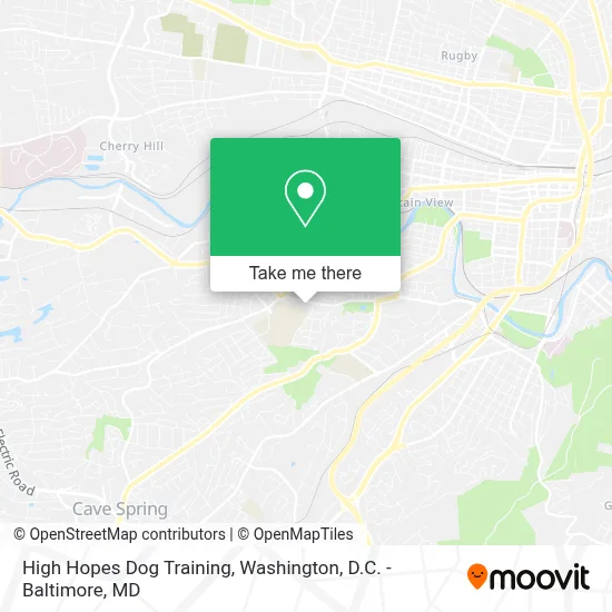 High Hopes Dog Training map