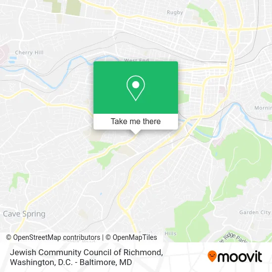 Jewish Community Council of Richmond map