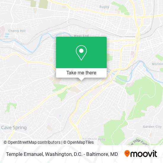Temple Emanuel map