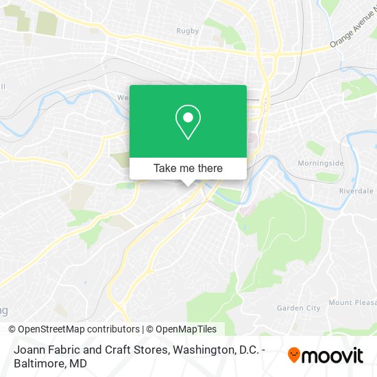 Joann Fabric and Craft Stores map