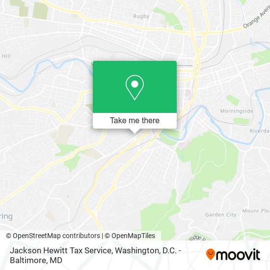 Jackson Hewitt Tax Service map