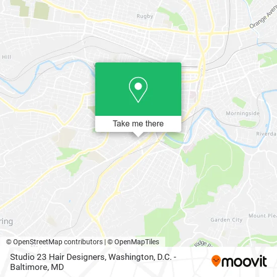 Mapa de Studio 23 Hair Designers