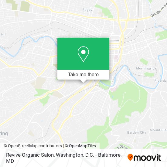 Revive Organic Salon map