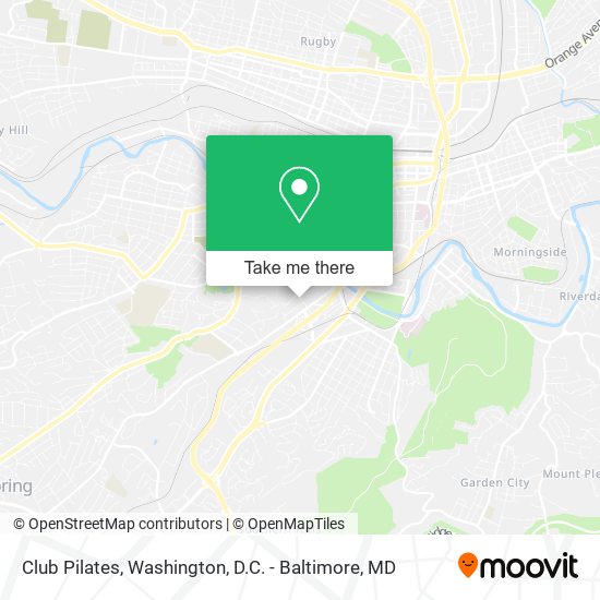 Club Pilates map