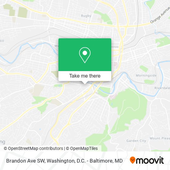 Brandon Ave SW map