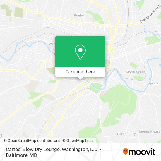 Cartee' Blow Dry Lounge map