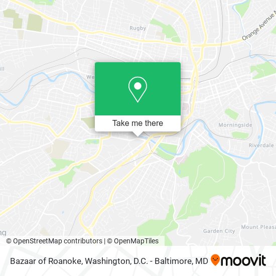 Bazaar of Roanoke map
