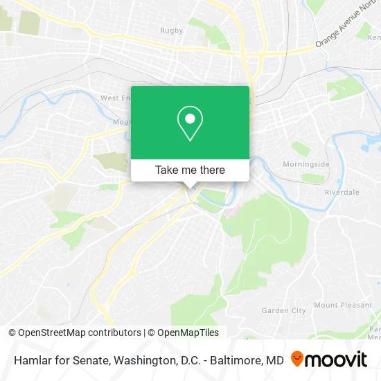 Hamlar for Senate map