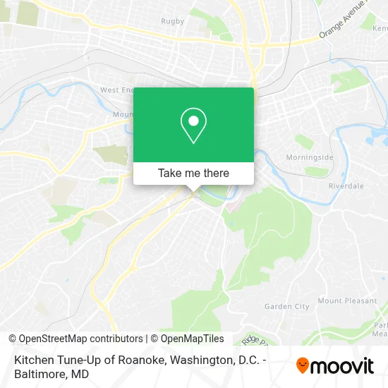 Kitchen Tune-Up of Roanoke map
