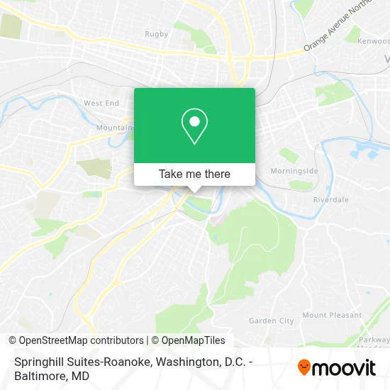Springhill Suites-Roanoke map