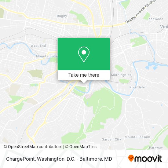 Mapa de ChargePoint