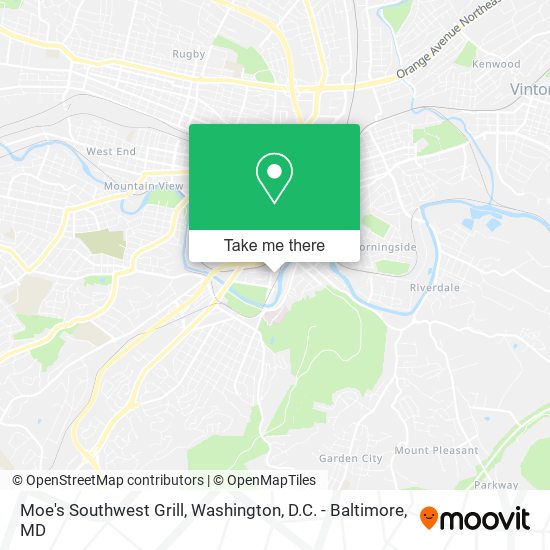 Moe's Southwest Grill map