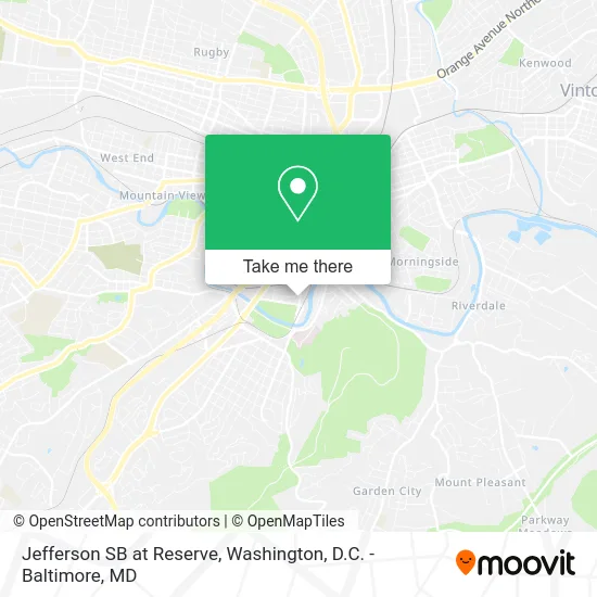 Jefferson SB at Reserve map