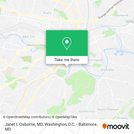 Janet L Osborne, MD map