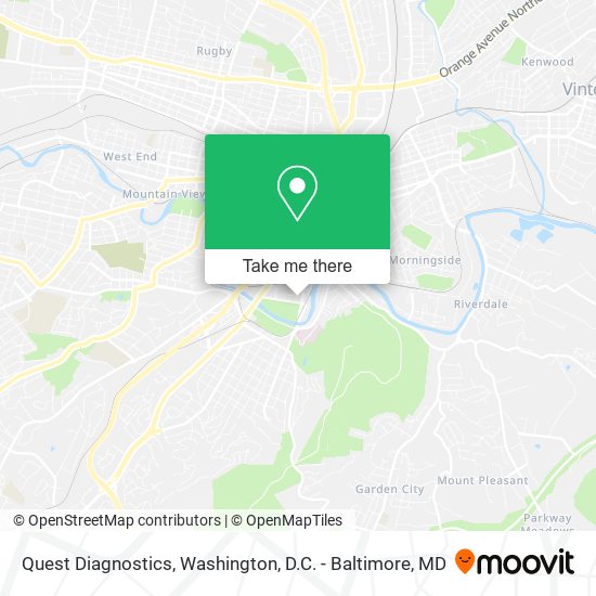 Quest Diagnostics map