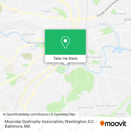 Mapa de Muscular Dystrophy Association