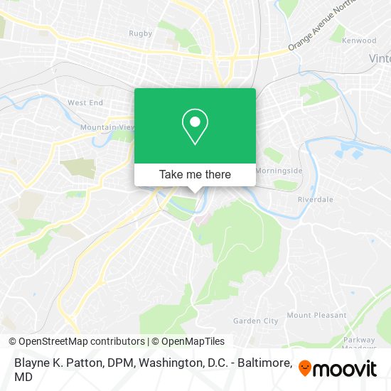 Blayne K. Patton, DPM map