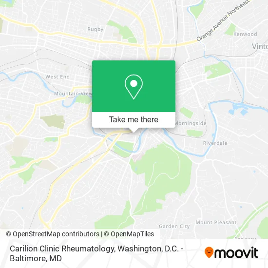 Carilion Clinic Rheumatology map