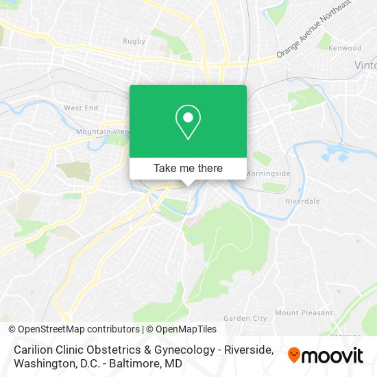 Carilion Clinic Obstetrics & Gynecology - Riverside map