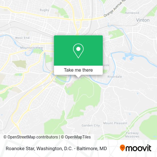 Roanoke Star map