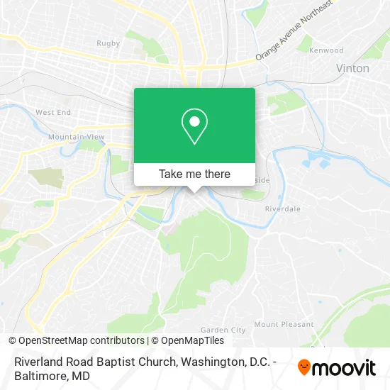 Riverland Road Baptist Church map
