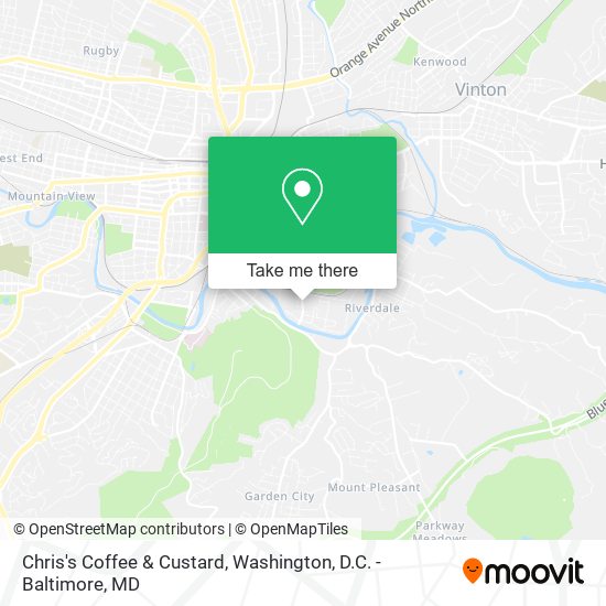 Chris's Coffee & Custard map